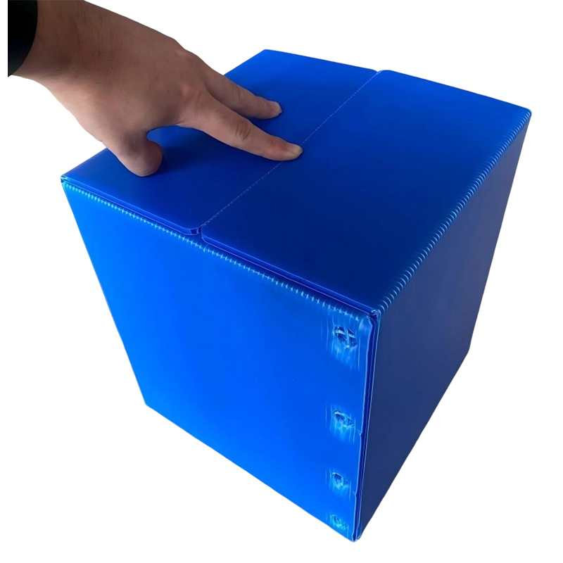 Čtvercový stohovatelný PP vlnitý plastový zásobník