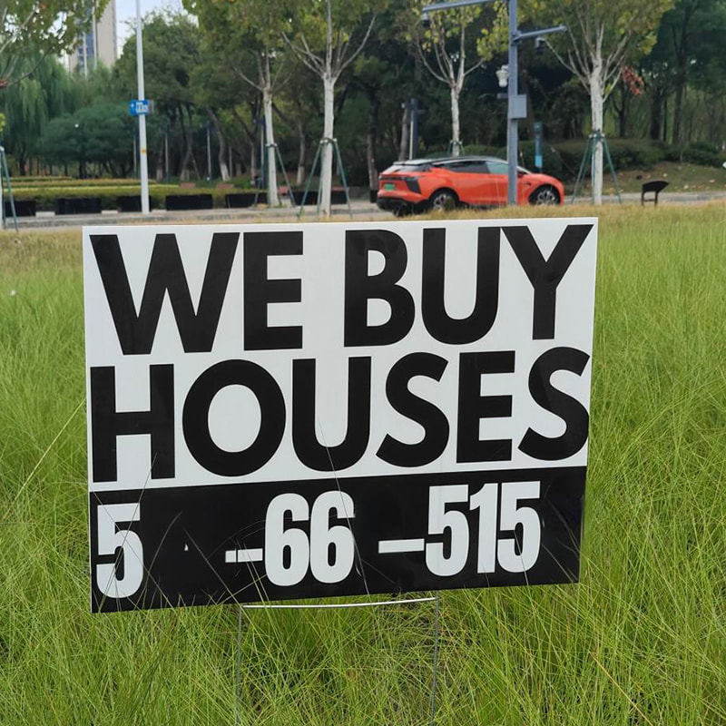 Vlnitý plast odolný proti povětrnostním vlivům připomenutí Yard Stake Sign