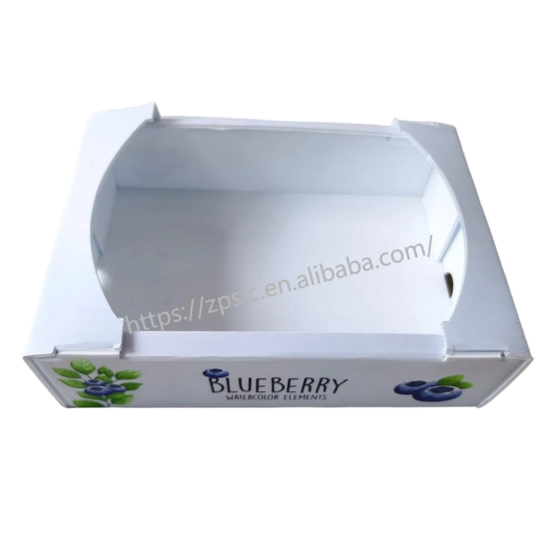 Skládací PP vlnitá plastová otočná krabice s větracími otvory